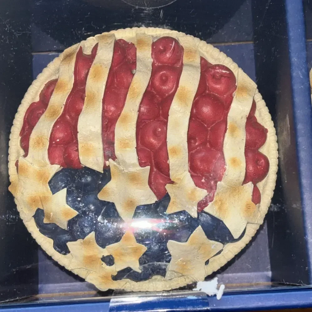 Martha Stewart 4th Of July Set Of 3 Patriotic Pies USA Memorial Day Decor NEW - Picture 3 of 7